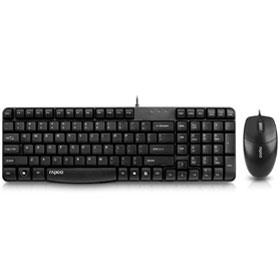 RAPOO N1820 Wired Optical Mouse & Keyboard